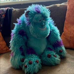 Disney Sulley Plush Toy - Teal and Purple
